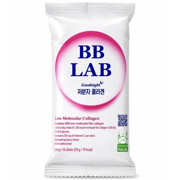 پودر کلاژن کم مولکول BB LAB مدل Goodnight با طعم میوه های بری پک ۱۰ عددی پودر کلاژن کم مولکول BB LAB مدل Goodnight با طعم میوه های بری پک ۱۰ عددی