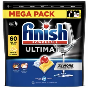 قرص ماشین ظرفشویی فینیش اولتیمیت Finish Powerball Ultimate بسته 60 عددی