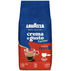 دانه قهوه لاوازا کرما ا گوستو کلاسیکو Lavazza crema e Gusto Espresso یک کیلوگرم