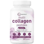 کپسول کلاژن مولتی پپتید MicroIngredients Multi Collagen Peptides Complex تعداد 240 عددی