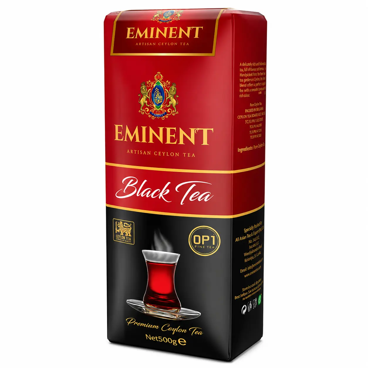 چای سیاه سیلان ممتاز امیننت 500g Eminent Black Tea چای سیاه سیلان ممتاز امیننت 500g Eminent Black Tea