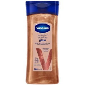 روغن شیمر بدن وازلین وانیلا گلو Vaseline Vanilla Glow Shimmer Body Oil