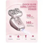 شیور 5 بعدی شیگلم صورت و بدن SHEGLAM Smooth Moves 5D Flash Electric Shaver - تصویر 4