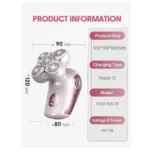 شیور 5 بعدی شیگلم صورت و بدن SHEGLAM Smooth Moves 5D Flash Electric Shaver - تصویر 3